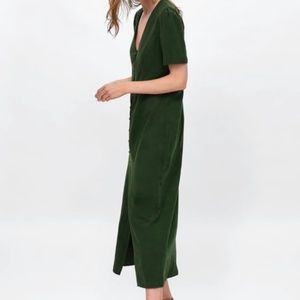 Zara Rustic Cotton Linen Dress